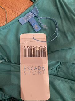 Платье Escada Sport х/б трикотаж зеленого цвета