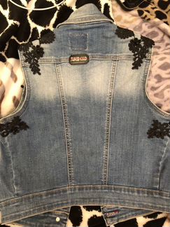 Жилет джинсовый