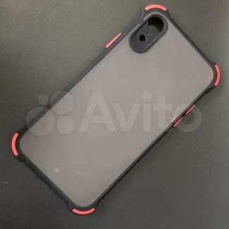 Противоударный полупрозрачный чехол на iPhone XR