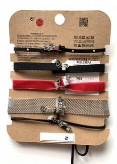 Чокеры Pull&Bear новый набор