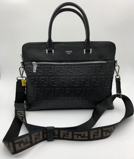 Сумка fendi Фенди мужской портфель черный