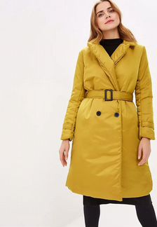 Новый пуховик Imocean, горчичный XS