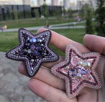 Брошь ручной работы