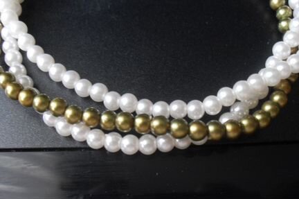 Бусы И браслет из иск, жемчуга. из 60-Х