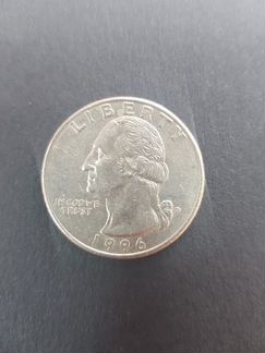 Quarter dollar liberty 1996