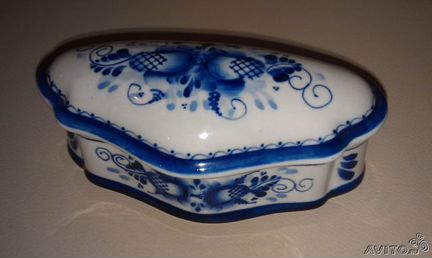 Шкатулка гжель ручная работа