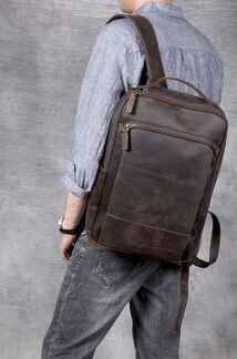 Мужской кожаный рюкзак из натуральной кожи BP717