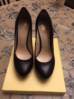 Туфли на платформе, черные, р. 37