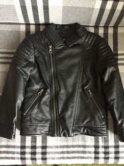 Новая Кожаная курточка на мальчика 110-116 р