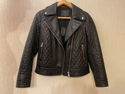 Новая кожаная куртка massimo dutti