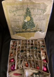 Набор елочных игрушек малютка ретро СССР