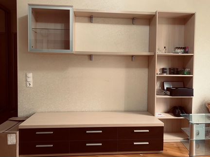 Стенка под телевизор, гостиная, стеллаж, шкаф