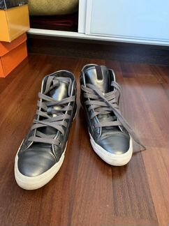 Кеды geox серо-коричневый металлик 37