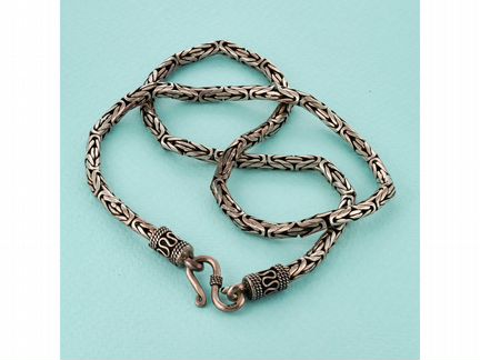 Цепь-колье в серебре 925 пробы