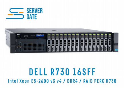 Сервер dell R730 16SFF 2 x E5-2690v3 384 GB