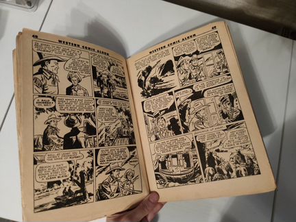 Комикс на английском. Ретро. Western comic album