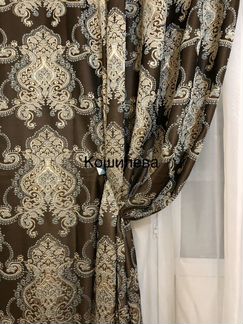 Шторы жаккард 380*270, новые