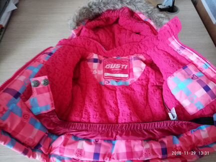 Зимний костюм комплект Gusti. размер 80