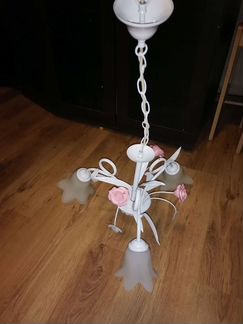 Люстра и ночник роза