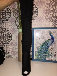 Джинсовые сапоги новые