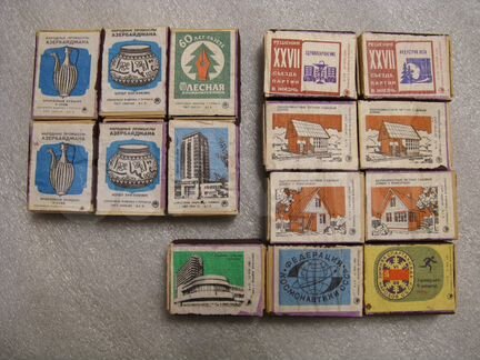 Спички СССР разные новые (шпон, картон)