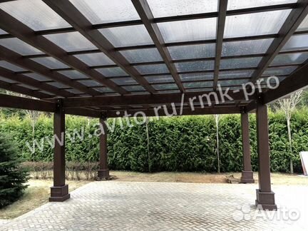 Навесы из бруса