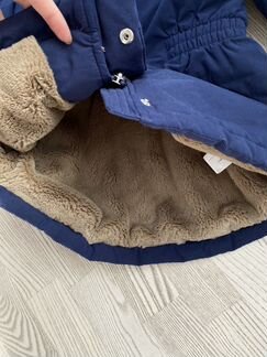 Парка с мягким плюшевым утеплителем внутри