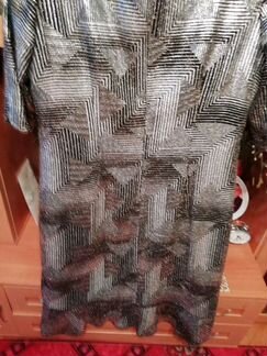 Платье серая с блесками