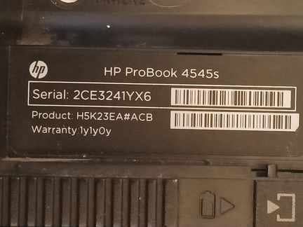 Ноутбук HP Probook 4545S по запчастям