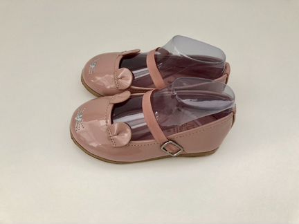 Туфли лаковые розовые Zara Baby, размер 18