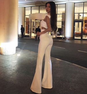 Брюки с высокой талией