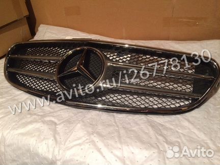 Решетка радиатора Mercedes W 212 AMG рест в сборе