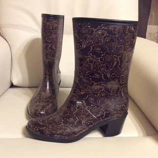 Сапоги женские резиновые утеплённые 41размер