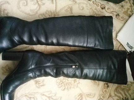 Ботфорты зимние женские 37 размер мех натуральный