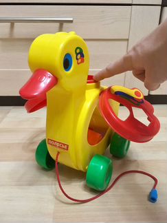 Развивающая игрушка Каталка сортер Уточка-несушка