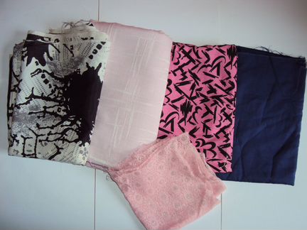 Отрезы ткани новые пакетом