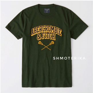 Abercrombie Fitch футболка зелёная с ракетками