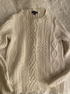 Свитер Gant белый с косами