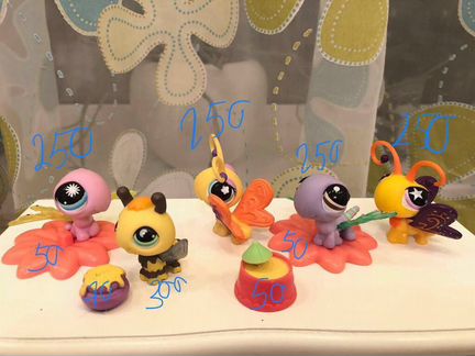 Littlest Pet Shop LPS оригинал стрекозы бабочки на