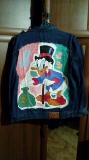 Джинсовка с ручной росписью