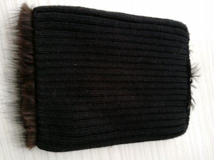 Шапка из вязаной норки