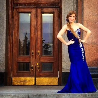 Фирменное вечернее платье-рыбка Jovani