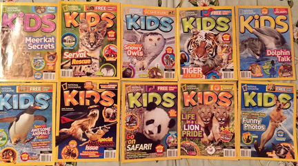 Журналы английский язык NatGeoKids США книги детск