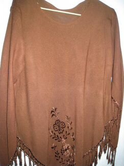 Пончо-рубашка новая