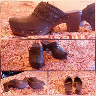Новые кожаные сабо UGG, оригинал, 36