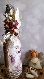 Новогоднее шампанское (ретро-монохром)