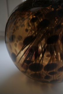 Ваза стеклянная коричневая HM H&M Zara home