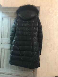Пуховик кожаный