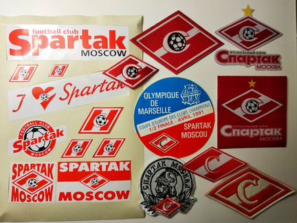 Наклейки/нашивки Спартаковские+ оппоненты в ек