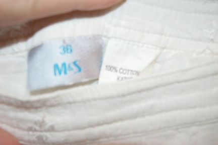 Белая юбка на лето хлопок марлевка Marks Spencer